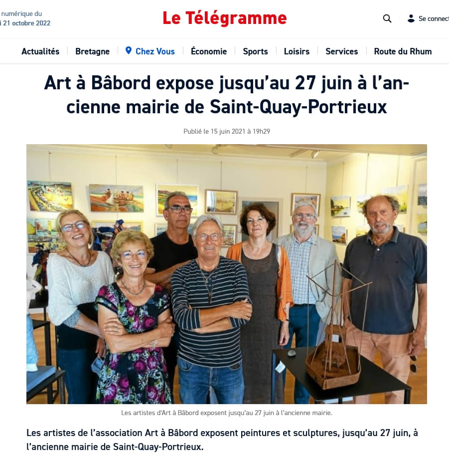 article Le Télégramme du 15 juin 2021