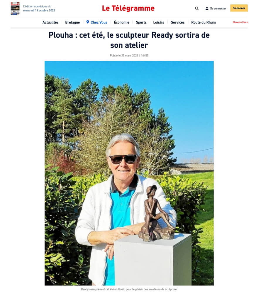 article Le Télégramme du 27 mars 2022