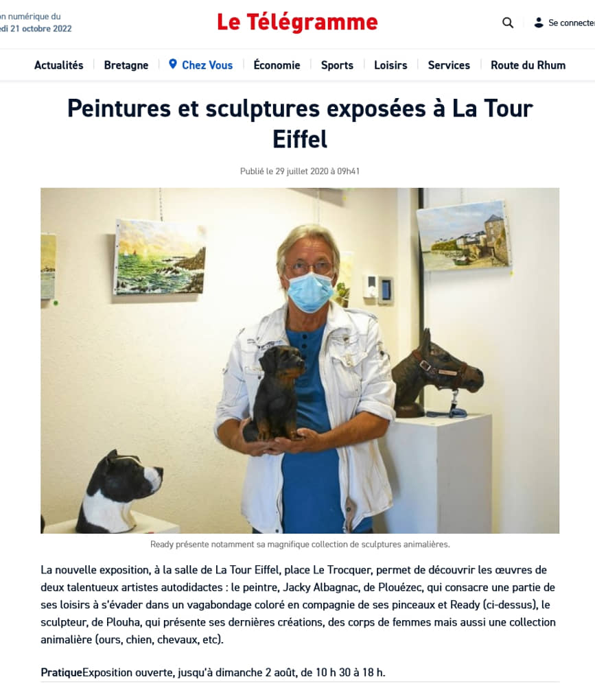 article Le Télégramme du 29 juillet 2020